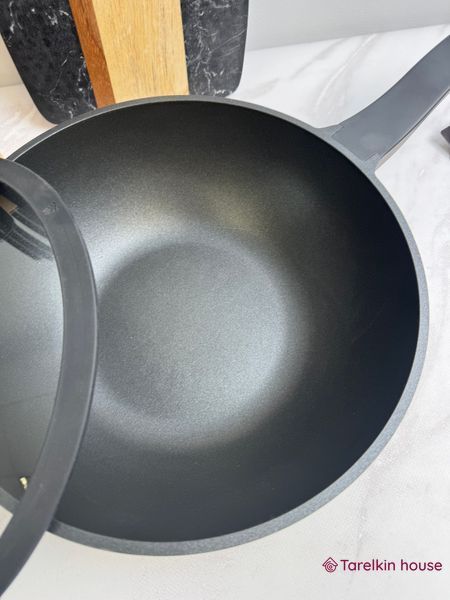 WOK алюминиевый антипригарный Lessner Black Pro New 30 см 88374-30 фото