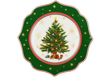 Новорічна тарілка "Christmas Story" порцелянова 21см 149-045 фото
