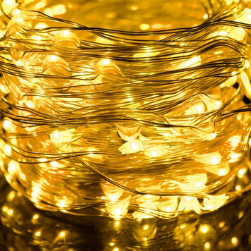 Гірлянда електрична 500LED стрічка тепло-біла 50м S-44 фото