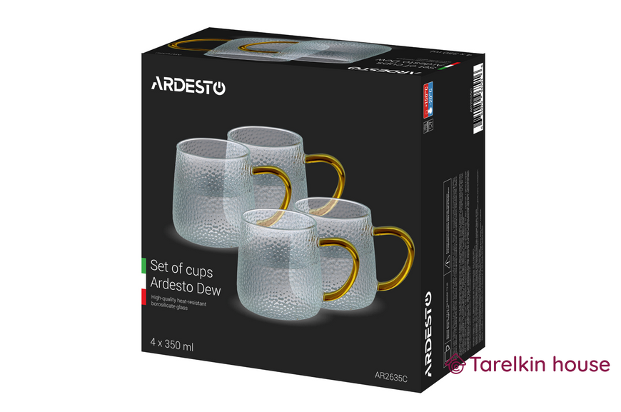 Набор чашек 4шт "DEW" Ardesto 350мл AR2635C фото